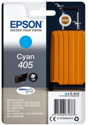 Cartouche d'encre EPSON 405 Valise Cyan