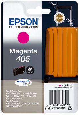 Cartouche d'encre EPSON 405 Valise Magenta Cartouche d'encre EPSON 405 Valise Magenta