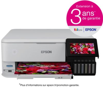 Imprimante multifonction Epson EcoTank ET-4856 - Imprimante multifonctions  - couleur - jet d'encre - rechargeable - A4 (support) - jusqu'à  15.5 ppm (impression) - 250 feuilles 