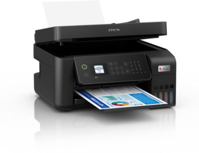 Imprimante multifonction Epson EcoTank ET-4856 - Imprimante multifonctions  - couleur - jet d'encre - rechargeable - A4 (support) - jusqu'à  15.5 ppm (impression) - 250 feuilles 