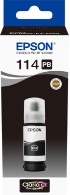 Cartouche d'encre EPSON Ecotank Bouteille 114 noir photo