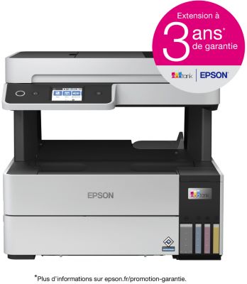 Epson Imprimante EcoTank ET-2721 avec réservoirs, Multifonction 3-en-1:  Imprimante / Scanner / Copieur, A4, Jet d'encre couleur, Wifi Direct, Kit  d'encre inclus, Ecran, Faible coût par page, Compact : :  Informatique