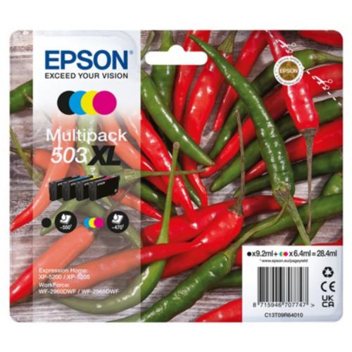 CARTOUCHE EPSON 604XL Ananas Compatible Multipack x 4 C13T09R64010