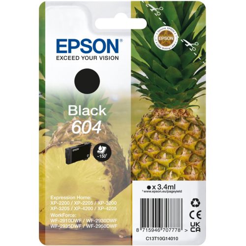 Imprimante jet d'encre EPSON XP-2205 + Cartouche d'encre EPSON 604 Serie  Ananas Noir