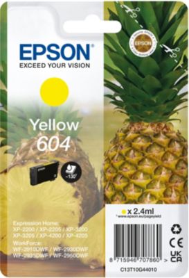 Cartouche d'encre EPSON 604 Serie Ananas Jaune