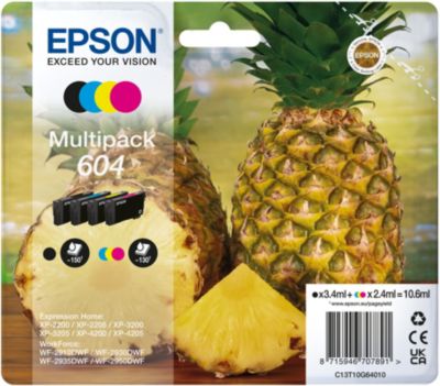 Cartouche d'encre EPSON 604 Serie Ananas (CMJ N)