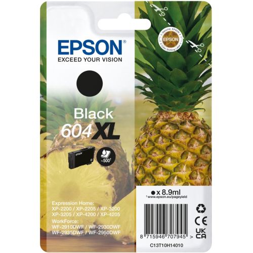Cartouche d'encre EPSON 604XL Serie Ananas Noir