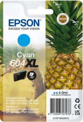 Cartouche d'encre EPSON 604XL Serie Ananas Cyan