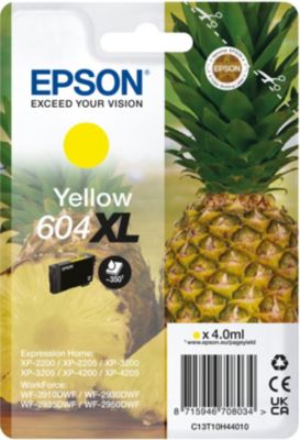 Cartouche d'encre EPSON 604XL Serie Ananas Jaune