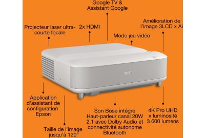 Vidéoprojecteur home cinéma EPSON EH-LS670W 2025