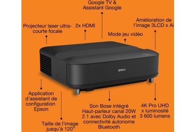 Vidéoprojecteur home cinéma EPSON EH-LS670B 2025