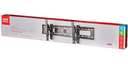 Support mural TV ONE FOR ALL TV Solid Jumbo - Inclinable 42-120 pouce