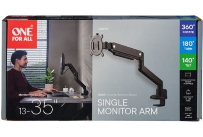 Support mural ONE FOR ALL Single Arm Noir 13- 35 pouces Orientable