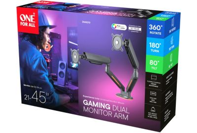 Support écran PC ONE FOR ALL 2 écrans 21/45