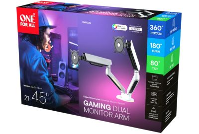 Support écran PC ONE FOR ALL 2 écrans 21/45