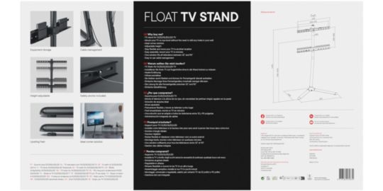 Pied TV ONE FOR ALL Sur pied orientable 360 jusqu
