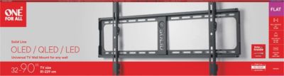 Support mural TV ONE FOR ALL TV Solid inclinable 32''-90'' Vesa 600