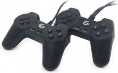 Manette GEMBIRD Manette de jeu JPD-UB-01 pour PC (Noir)