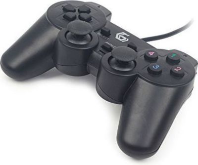 Manette GEMBIRD Manette de jeu JPD-UDV-01 pour PC (Noir)