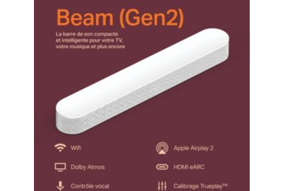 Sonos Ensemble Arc  Barre de Son + Sub Blanc – Barre de Son élégante  Premium pour Un Son de cinéma immersif – avec Dolby Atmos, Apple AirPlay2,  Commande vocale Sub : : High-Tech