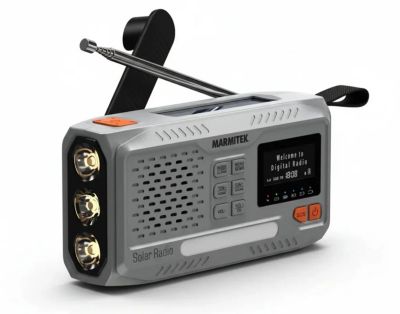 Radio DAB MARMITEK de survie RESQ 100 avec batterie grise