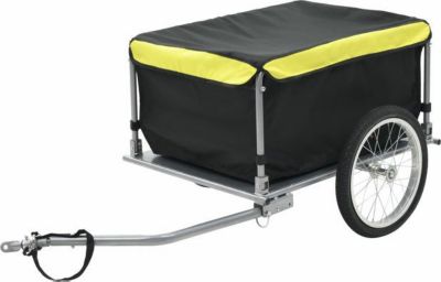 Remorque VIDAXL Acier  Noir