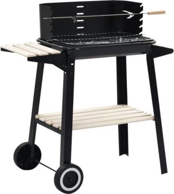 Grille barbecue VIDAXL Acier Noir