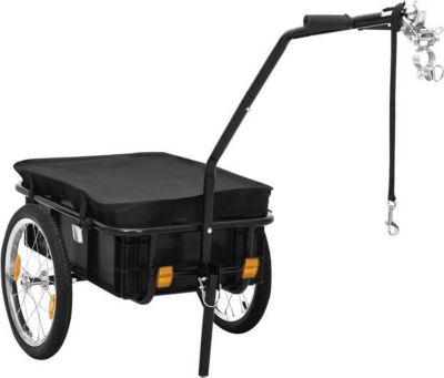 Remorque VIDAXL Acier  Noir