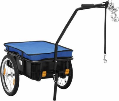 Remorque VIDAXL Acier  Noir