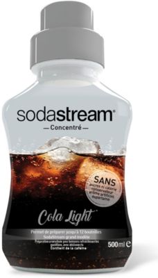 sodastream Pack Machine à Eau Pétillante et Soda 2 en 1 Duo Concentré Sirop  Cola sans Sucres, 500ml
