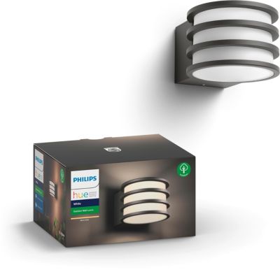 Ampoule LED connectée PHILIPS HUE White 9.5W LUCCA Anthracite Ext Ampoule LED connectée PHILIPS HUE White 9.5W LUCCA Anthracite Ext