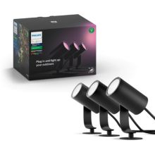 Lanterne PHILIPS Hue LILY Kit 3 Spots 8W - Anthracite