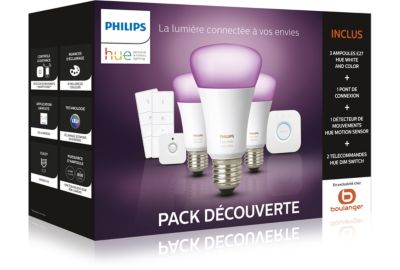 Ampoule PHILIPS Hue pack démarrage E27 V2