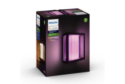 Applique murale PHILIPS HUE W&C IMPRESS Grand Modèle Noir Ext