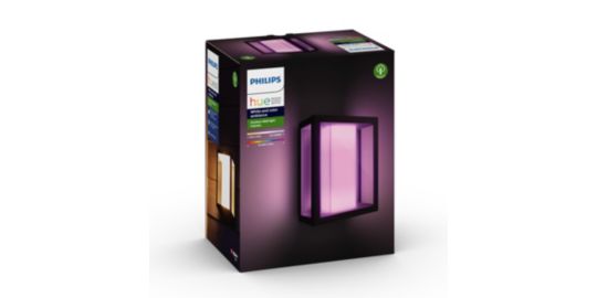 Applique murale PHILIPS HUE W&C IMPRESS Grand Modèle Noir Ext