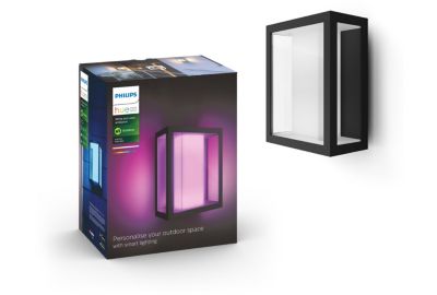 Applique murale PHILIPS HUE W&C IMPRESS Grand Modèle Noir Ext