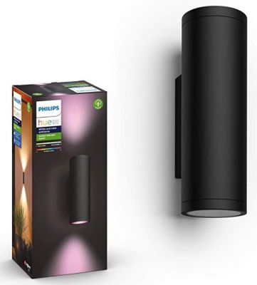 Applique murale PHILIPS HUE W&C APPEAR 8W ronde Noir