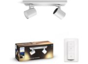 Luminaire PHILIPS Runner Hue 2x Spot Blanc + telecommande