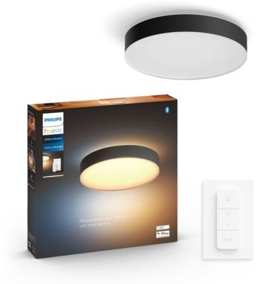 Plafonnier PHILIPS HUE White Ambiance Enrave L noir Plafonnier PHILIPS HUE White Ambiance Enrave L noir