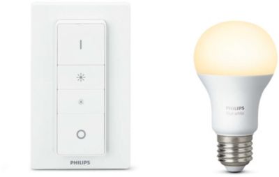 Ampoule LED connectée PHILIPS E27  white + telecommande