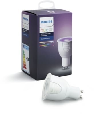 Ampoule LED connectée PHILIPS W&C Spot GU10 6.5W