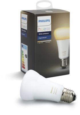 Ampoule LED connectée PHILIPS E27 Hue White & ambiance