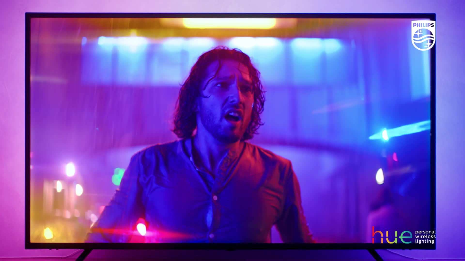 Ruban LED Philips Hue Play Gradient TV 65" - Blanc & Couleur - W&C Lightstrip - Neuf