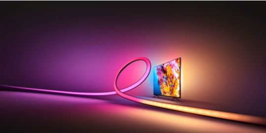 Ruban LED PHILIPS HUE W&C Lightstrip Play Gradient TV 75''