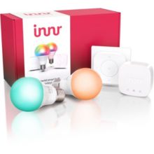 Pack INNR blanc/couleurs E27 x2+pont+smart button