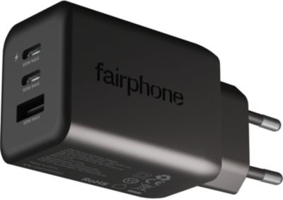 Chargeur secteur FAIRPHONE 65W rapide triple port