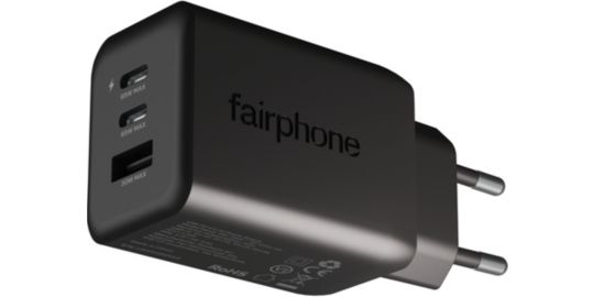 Chargeur secteur FAIRPHONE 65W rapide triple port