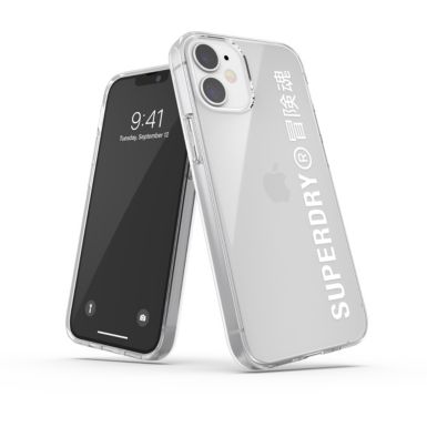 Coque SUPERDRY iPhone 12 mini transparent/blanc