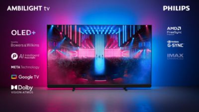 Voir la vidéo pour PHILIPS 65OLED909 Meta Ambilight Son B&W 2024