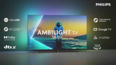 Voir la vidéo pour TV OLED PHILIPS 65OLED850 Ambilight 2025 (164cm)